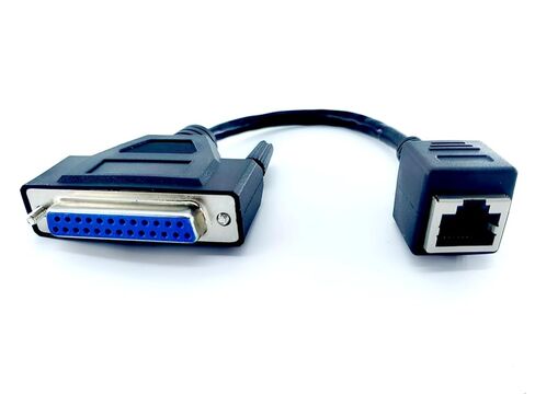 0.2M DB25 ذكر إلى RJ45 أنثى كابل الشبكة، RJ45 إلى DB25 ذكر اتصال سلك محول تمديد لأضواء أداء المرحلة FB3 FB4 كابل إشارة التحكم، تبديل الشبكة سلك التحكم الصناعي in Kuwait
