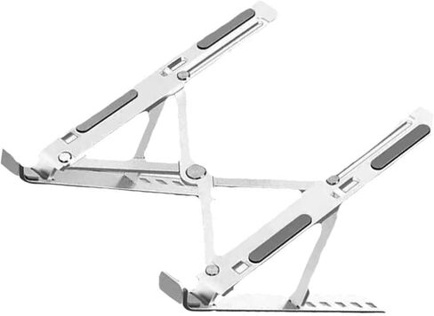 Portable Folding Laptop Stand, Height-Adjustable Laptop Cooling Stand, Minimalist Desktop Elevating Stand (White) in Saudi Arabia