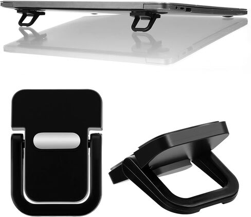 2 PCS Keyboard Riser, Black Keyboard Riser for Desk Computer Keyboards Stand Lifter with 2 Angle Settings, Travel Portable Laptop Feet, Improve Typing Comfort & Desk Ergonomics, Fit Most Laptop in Saudi Arabia