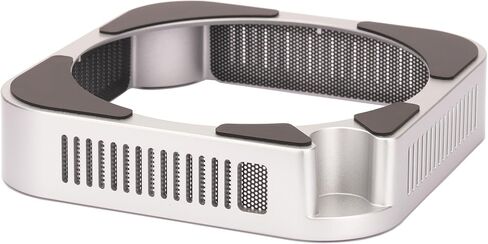 حامل M4 M5 Mac mini، حامل فضي لجهاز Mac mini 2024-2026 مع تهوية وتبريد تبديد الحرارة، وملحقات التثبيت على المكتب مع سيليكون مضاد للانزلاق وشبكات مقاومة للغبار in Kuwait