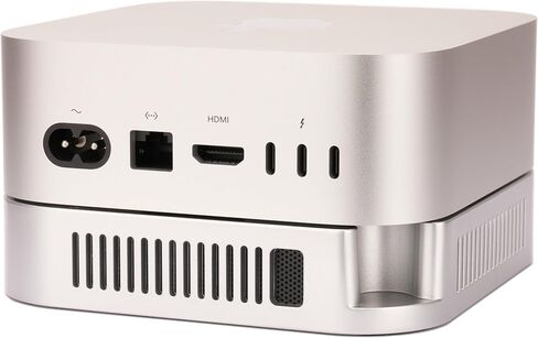 حامل M4 M5 Mac mini، حامل فضي لجهاز Mac mini 2024-2026 مع تهوية وتبريد تبديد الحرارة، وملحقات التثبيت على المكتب مع سيليكون مضاد للانزلاق وشبكات مقاومة للغبار in Kuwait