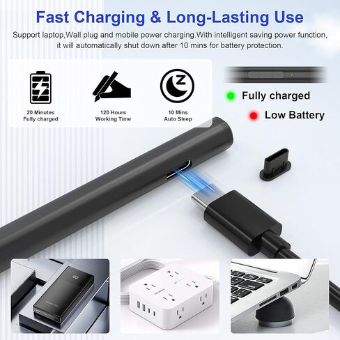 USI 2.0 Stylus Pen for Chromebook & Google Pixel Tablet - Amazon Fire Max 11 Tablet, Lenovo Chrome Book Duet, Acer Chromebook Spin 314, HP, Google Pixel Tablet Stylus, 4096 Pressure USI Stylus Pen in Saudi Arabia