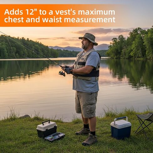 Suncalla 4 Pcs Cooling Vest Extender Straps Elastic Adjustable Extension Straps Add Length for Most Sports Cooling Vest in Saudi Arabia