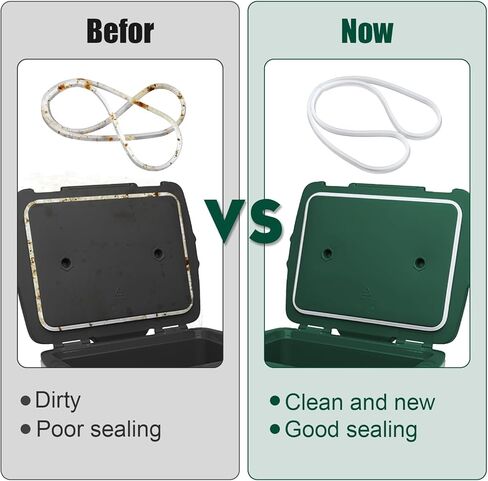 2pcs Cooler Box Sealing Rings, Silicone Cooler Lid Gasket Replacement Compatible with Stanley 16 QT Cooler Box in Saudi Arabia