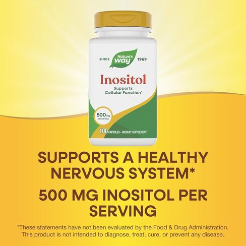 Nature's Way Inositol, 500 mg per serving, 100 Capsules in Saudi Arabia