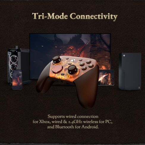 GameSir G7Pro Wired Gaming Controller for Xbox One, Xbox Series X/S, Wireless PC Controller with TMR Sticks, Hall Effect analog triggers, 1000HZ Poling Rate with 3.5mm Audio Jack - Dragon’s Dogma 2 Edition in Saudi Arabia
