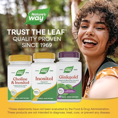 Nature's Way Inositol, 500 mg per serving, 100 Capsules in Saudi Arabia