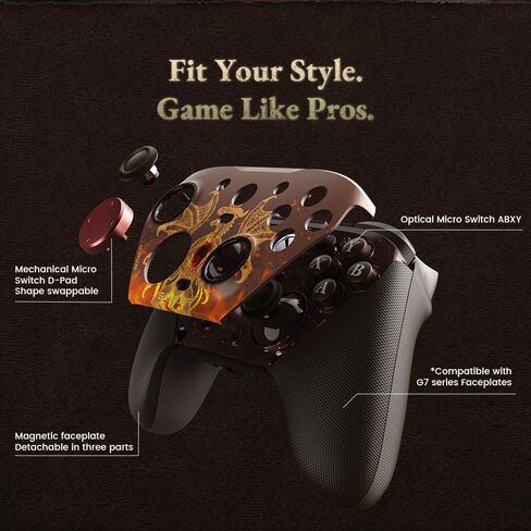 GameSir G7Pro Wired Gaming Controller for Xbox One, Xbox Series X/S, Wireless PC Controller with TMR Sticks, Hall Effect analog triggers, 1000HZ Poling Rate with 3.5mm Audio Jack - Dragon’s Dogma 2 Edition in Saudi Arabia