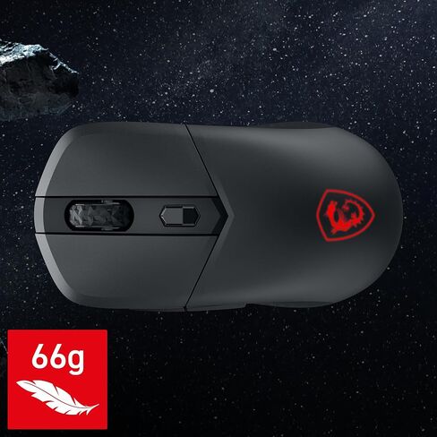 msi Versa 300 W 8K Gaming Mouse, 26000 DPI, 8000Hz Polling Rate, 60M+ Clicks, OMRON Optical Switch, Optical Sensor, Ergonomic Ambitextrous Hand Design, RGB Light in Saudi Arabia