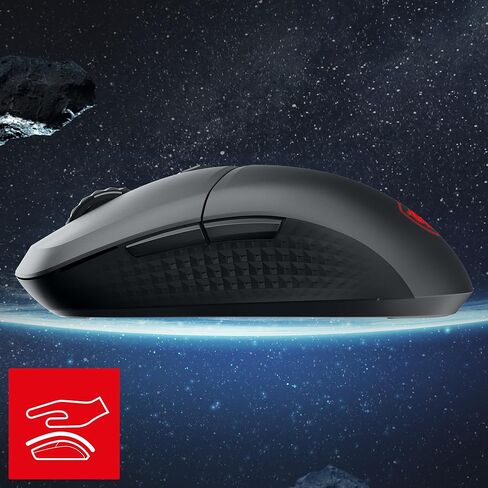 msi Versa 300 W 8K Gaming Mouse, 26000 DPI, 8000Hz Polling Rate, 60M+ Clicks, OMRON Optical Switch, Optical Sensor, Ergonomic Ambitextrous Hand Design, RGB Light in Saudi Arabia
