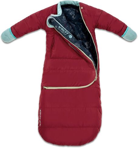 Kelty Space Cadet Infant and Toddler Sized Arms-Out Sleeping Bag, 30-40F Degree Rated, 8M-4T, Fleece-Lined Hand Covers in Saudi Arabia