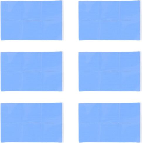 وسادة حرارية سيليكون 30 × 30 × 0.5 مم 50 قطعة، موصلية حرارية عالية، مبرد غرفة تبريد عازل - ملمس فائق النعومة، ارتداء، مثالي لتبريد وحدة المعالجة المركزية وحدة معالجة الرسومات LED in Saudi Arabia