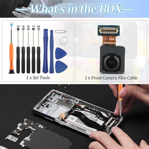 for Samsung Galaxy S21 Ultra 5G Main Front Facing Camera Replacement for Samsung S21 Ultra 5G SM-G998U SM-G998U1 Main Front Facing with Flex Cables Repair with Tools in Saudi Arabia
