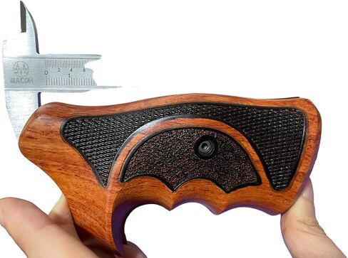 مقابض خشبية من Padauk وAfzelia مصنوعة يدويًا (درجتان) متوافقة مع Tauaruss Raging Bull/Raging Hunter 454 460 480 500 حجم إطار كبير، مدقق وملمس خشن #Raging02 in Saudi Arabia