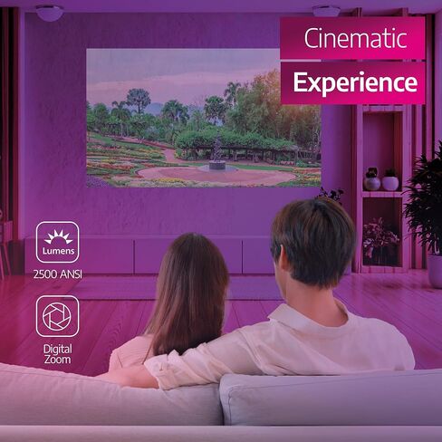 Philips، جهاز عرض ذكي GamePix 800، DLP، مسرح منزلي، 1920 × 1080 بكسل، Full HD، معدل تحديث 120 هرتز، Google TV، 2500 لومن، أسود in Saudi Arabia