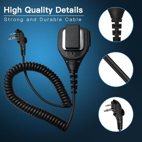 Akoree 5 Pack Speaker Microphone for BD500 BD502i Handheld Shoulder Mic with 3.5mm Audio Jack for Hytera PD502 PD502i PD402i PD562i PD562 HYT TC-508 TC-580 TC-610 RCA RDR2500 in Saudi Arabia