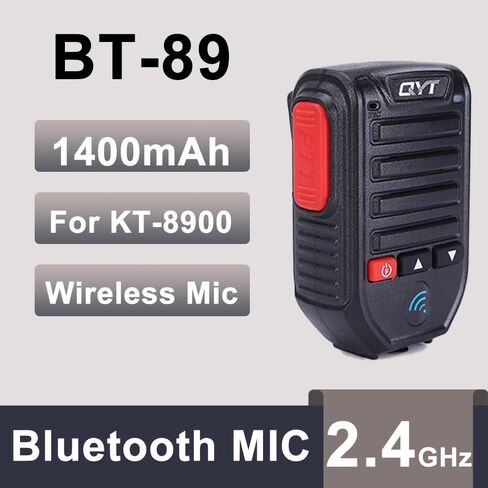 BT-89 Bluetooth Wireless Handheld Microphone Speaker for KT-8900 Mobile Radio KT-8900D Car Radio Tansceiver 3.5mm Jack with USB Cable in Saudi Arabia