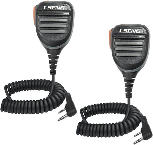 مكبر صوت لاسلكي ميكروفون ثنائي الاتجاه وميكروفون راديو متوافق مع Baofeng UV-5R Retevis Kenwood Quansheng UVK5 Pxton PX-888S 2pack in Kuwait