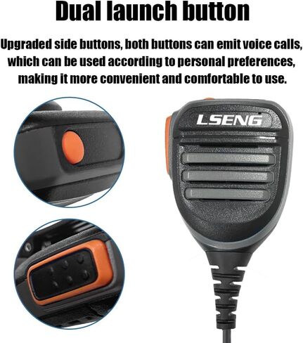 مكبر صوت لاسلكي ميكروفون ثنائي الاتجاه وميكروفون راديو متوافق مع Baofeng UV-5R Retevis Kenwood Quansheng UVK5 Pxton PX-888S 2pack in Kuwait