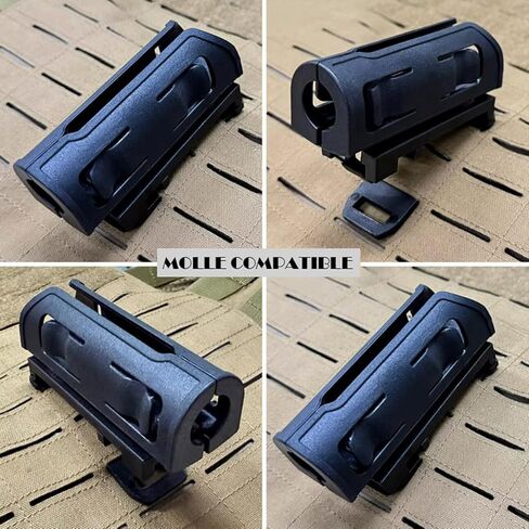 Tactical Flashlight Holster, 360 Degrees Rotating Quick Draw Tactical Flashlight Holder in Saudi Arabia