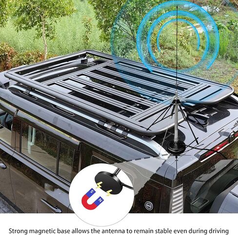 Magnetic Desktop Discone Antenna/Mag Mount Police Scanner Antenna GMRS 2m 70cm Mobile Antennas Air VHF UHF Lora ADSB, 100-1600MHz, 5m Cable UHF SMA BNC in Saudi Arabia
