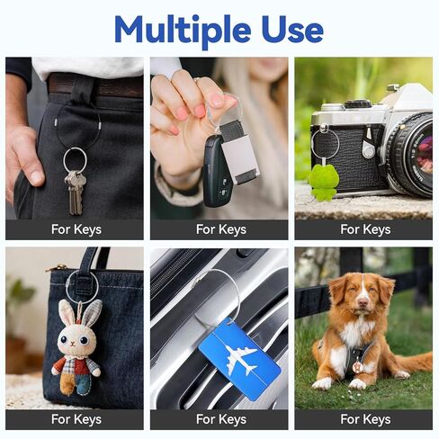 12 PCS Wire Keychain Cable, 6 Inch Cables Stainless Steel Keys Ring Heavy Duty Luggage Tags Loops Extendable Wire Keyschain Cables Cable Large Key Rings for Luggage Tag Loops and Id Keepers in Saudi Arabia