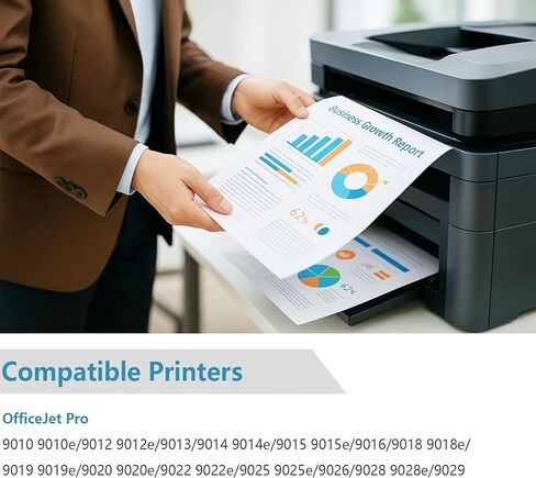 مجموعة خراطيش حبر 962XL بديلة لـ HP 962 XL للاستخدام مع طابعة 9015e 9010 9015 9025e 9020 9018e 9018 9025 9012e 9010e 9012 9020e 9019 مع شريحة V16.1.1 (أصفر سماوي أرجواني أسود، 4 عبوات) in Saudi Arabia
