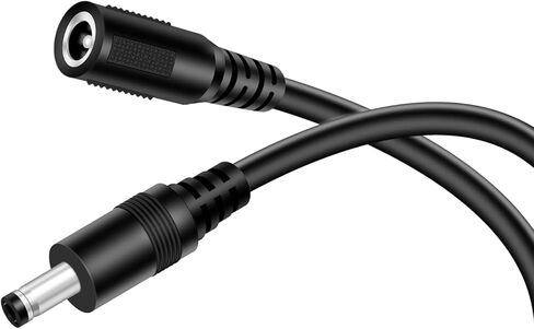 18AWG 6FT DC Power Extension Cable, 5.5mm x 2.5mm Male to Female Barrel Plug Jack Power Supply Adapter 5.5x2.5mm Extension Cord for CCTV Surveillance Security Camera LED Strip in Saudi Arabia