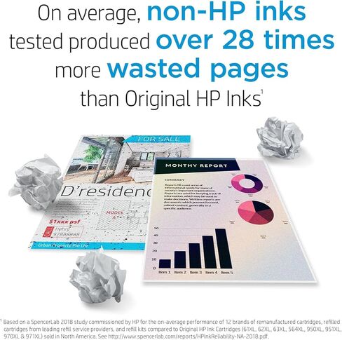 حزمة خرطوشة حبر HP 952 - 952XL أسود عالي الإنتاجية (F6U19AN) + 952 سماوي أرجواني أصفر 3 عبوات (N9K27AN) | يعمل أوفيس جيت 8702؛ أوفيس جيت برو 7720، 7740، 8210، 8710، 8720، 8730، 8740 in Kuwait