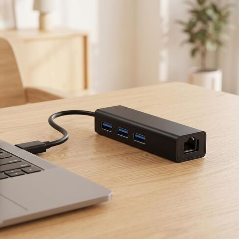 محول USB 2.0 إلى إيثرنت بلاستيكي، محول LAN لبطاقة الشبكة السلكية 10/100 ميجا بت في الثانية RJ45، التوصيل والتشغيل لأجهزة الكمبيوتر المحمول، وأجهزة الكمبيوتر المكتبية، والكمبيوتر المحمول، للمكتب، والمهاجع، وشبكة الحرم الجامعي - أسود in Saudi Arabia
