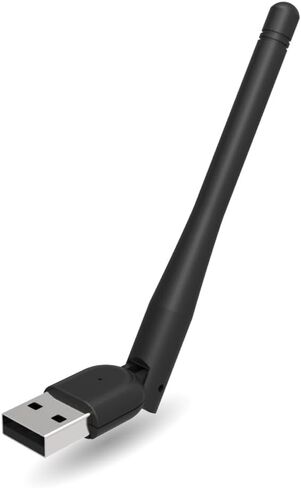 محول لاسلكي AC650 USB ثنائي النطاق 2.4G/5G بطاقة الشبكة واي فاي دونجل مع هوائي خارجي عالي الكسب لسطح المكتب والكمبيوتر المحمول والكمبيوتر الشخصي in Saudi Arabia