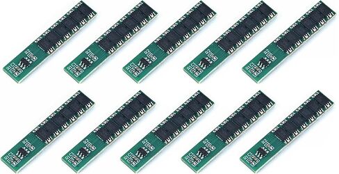 Teyleten Robot 1S 15A 3.7V Li-ion 6MOS BMS PCM Battery Protection Board PCM for 18650 Lithium Lion Battery 10pcs in Saudi Arabia