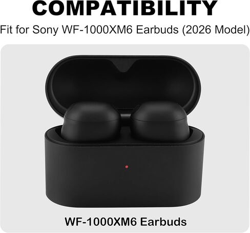 أطراف سماعات أذن بديلة من إسفنج الذاكرة لجهاز Sony WF-1000XM6، داخلية مع شبكة غبار، أطراف أذن إسفنجية ناعمة مع صندوق تخزين محمول (4، أسود، XS/S/M/L) in Kuwait