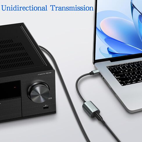 XMSJSIY USB من النوع C إلى SPDIF كابل صوت بصري من النوع C ذكر إلى TOSLINK أنثى PCM محول صوت ستيريو للكمبيوتر المحمول MacBook - 30 سم/11.8 بوصة in Saudi Arabia
