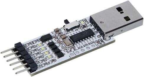 CH340G USB to TTL Serial Port Module with External 12M Crystal Oscillator Supports 3.3V/5V Voltage Levels 2Mbps Baud Rate Comes with Circuit Protection and Indicator Lights in Saudi Arabia