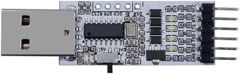 CH340G USB to TTL Serial Port Module with External 12M Crystal Oscillator Supports 3.3V/5V Voltage Levels 2Mbps Baud Rate Comes with Circuit Protection and Indicator Lights in Saudi Arabia