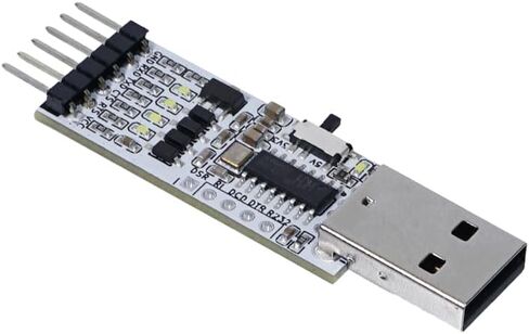 CH340G USB to TTL Serial Port Module with External 12M Crystal Oscillator Supports 3.3V/5V Voltage Levels 2Mbps Baud Rate Comes with Circuit Protection and Indicator Lights in Saudi Arabia