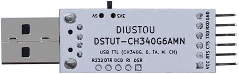CH340G USB to TTL Serial Port Module with External 12M Crystal Oscillator Supports 3.3V/5V Voltage Levels 2Mbps Baud Rate Comes with Circuit Protection and Indicator Lights in Saudi Arabia