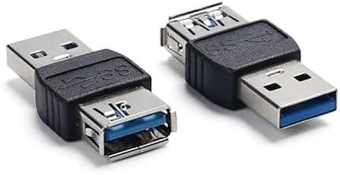 USB 3.0 AF/AM Adapter Superspeed 5Gbps Port Extension Connector USB Male to Female Conversion Plug.(2PCS) in Saudi Arabia