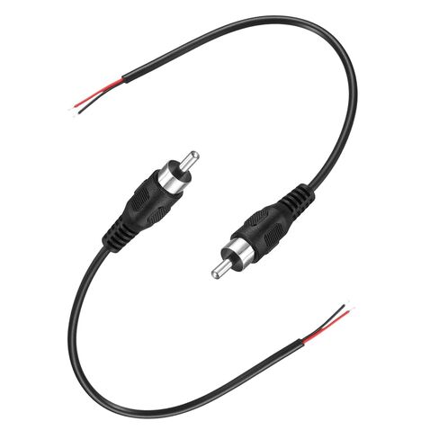 MECCANIXITY 0.7FT RCA to Bare Wire Speaker Cable, 22AWG Replacement Red RCA Male Plug to Open End Pigtail Audio Cable Connector Adapter for Amplifier, Home Audio Speakers, Pack of 10 in Saudi Arabia