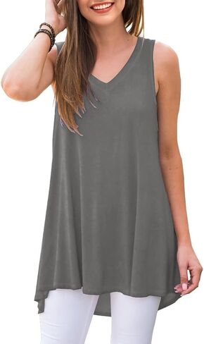AWULIFFAN Women's Casual Round Neck Long Sleeve Loose Tunic T-Shirt Blouse Tops in Saudi Arabia