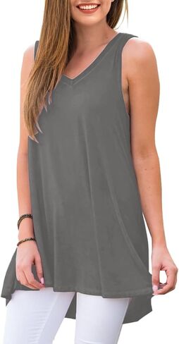 AWULIFFAN Women's Casual Round Neck Long Sleeve Loose Tunic T-Shirt Blouse Tops in Saudi Arabia