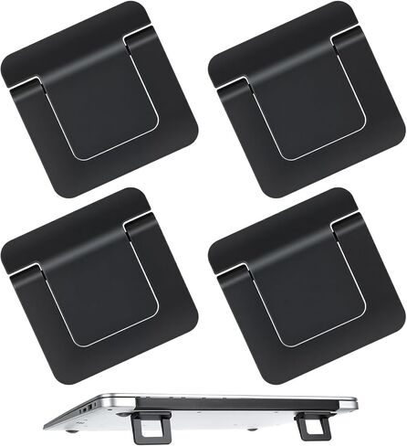 Laptop Feet, 4 Pcs Portable Lightweight Small Laptop Stand, Ergonomic Cooling Keyboard Lifter for for Most Keyboards Laptops in Saudi Arabia