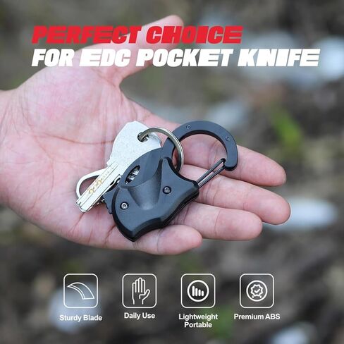 Mini Folding Keychain, 1.34 inches, Paper Cutter for Cold Work Boxes, Outdoor Multi-Functional Folding Daily Portable Tool, Suitable for Outdoor Camping, Fishing and Hiking. in Saudi Arabia