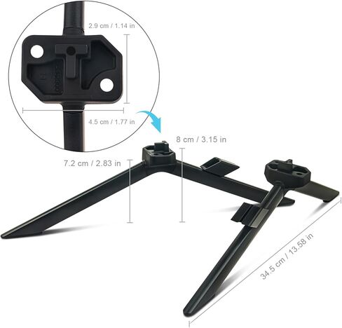 TV Base Stand, TV Stand Legs Replacement Compatible with Hisense 65U6H 65U7K 65A66GUA 65 Inch Class U6H A66G Series Quantum ULED 4K UHD Smart Google Android TV - TV Stand Base with Screws in Saudi Arabia