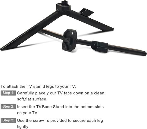 TV Base Stand, TV Stand Legs Replacement Compatible with Hisense 65U6H 65U7K 65A66GUA 65 Inch Class U6H A66G Series Quantum ULED 4K UHD Smart Google Android TV - TV Stand Base with Screws in Saudi Arabia