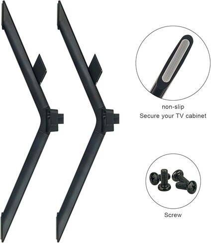 TV Base Stand, TV Stand Legs Replacement Compatible with Hisense 65U6H 65U7K 65A66GUA 65 Inch Class U6H A66G Series Quantum ULED 4K UHD Smart Google Android TV - TV Stand Base with Screws in Saudi Arabia