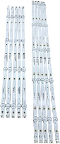 10pcs LED Backlight Strips Replacement for Insignia NS-55DF710NA19 NS-55DF710NA21 TPT550U2-D072 E4SW5518RKU LB55135 in Saudi Arabia