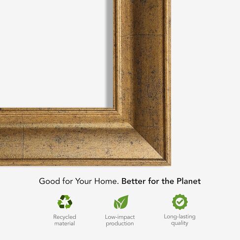 Lisbon Gold Handmade Decorative TV Frame – Compatible with Samsung Frame, Hisense CanvasTV, TCL NXTFrame and LG Gallery Style TVs (LG Gallery Style, 55'') in Saudi Arabia