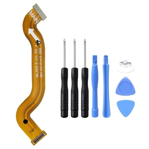 Ubrokeifixit Tab S6 Lite 2020 P615 اللوحة الرئيسية موصل الكابلات المرنة البديلة لـ Samsung Galaxy Tab S6 Lite 2020 SM-P615 P610N P610 10.4" in Kuwait